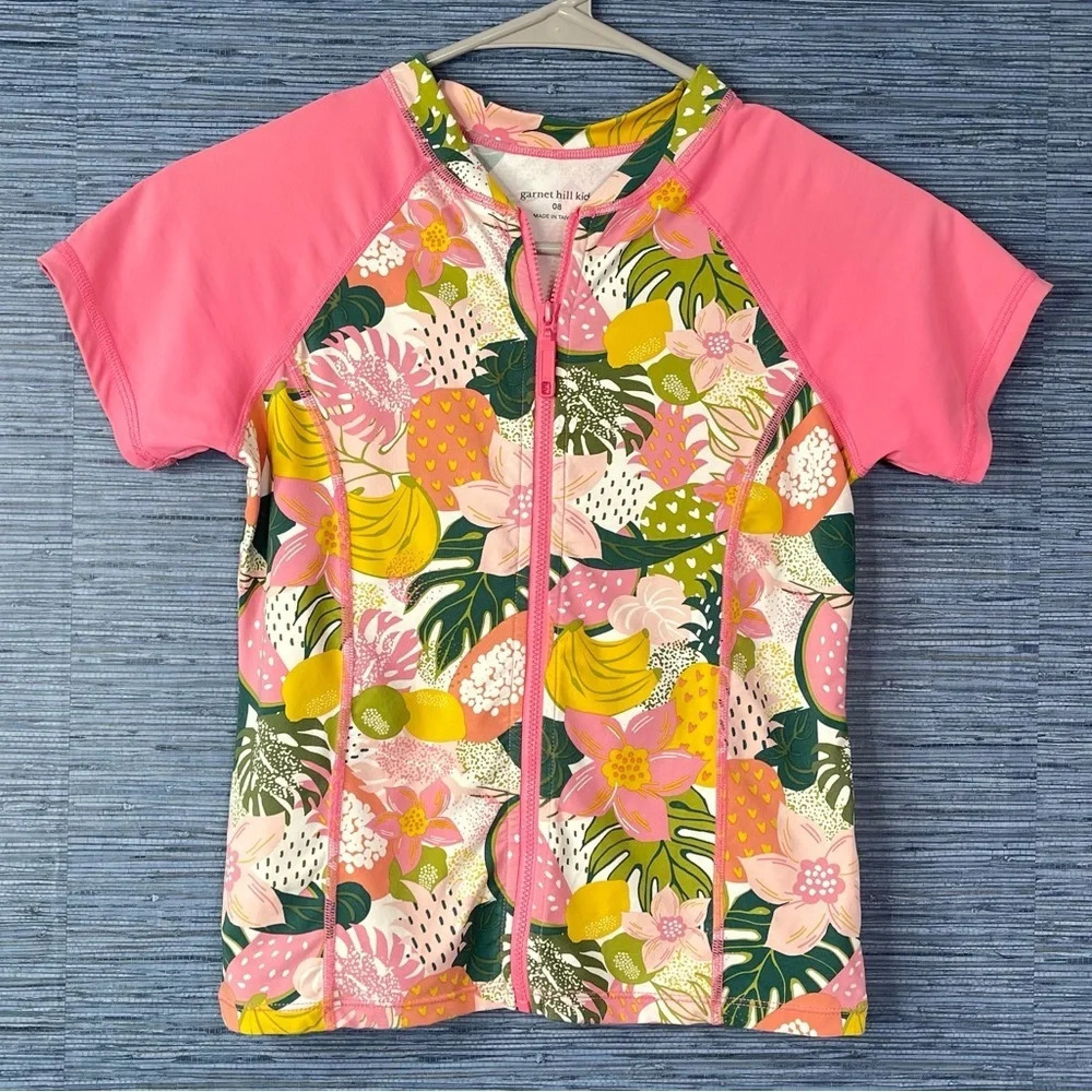 Garnet Hill Size 8 Rash guard swim cover up‎